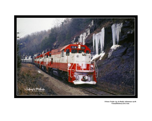 Frisco Railroad Train Rudy Arkansas Fort Smith Subdivision