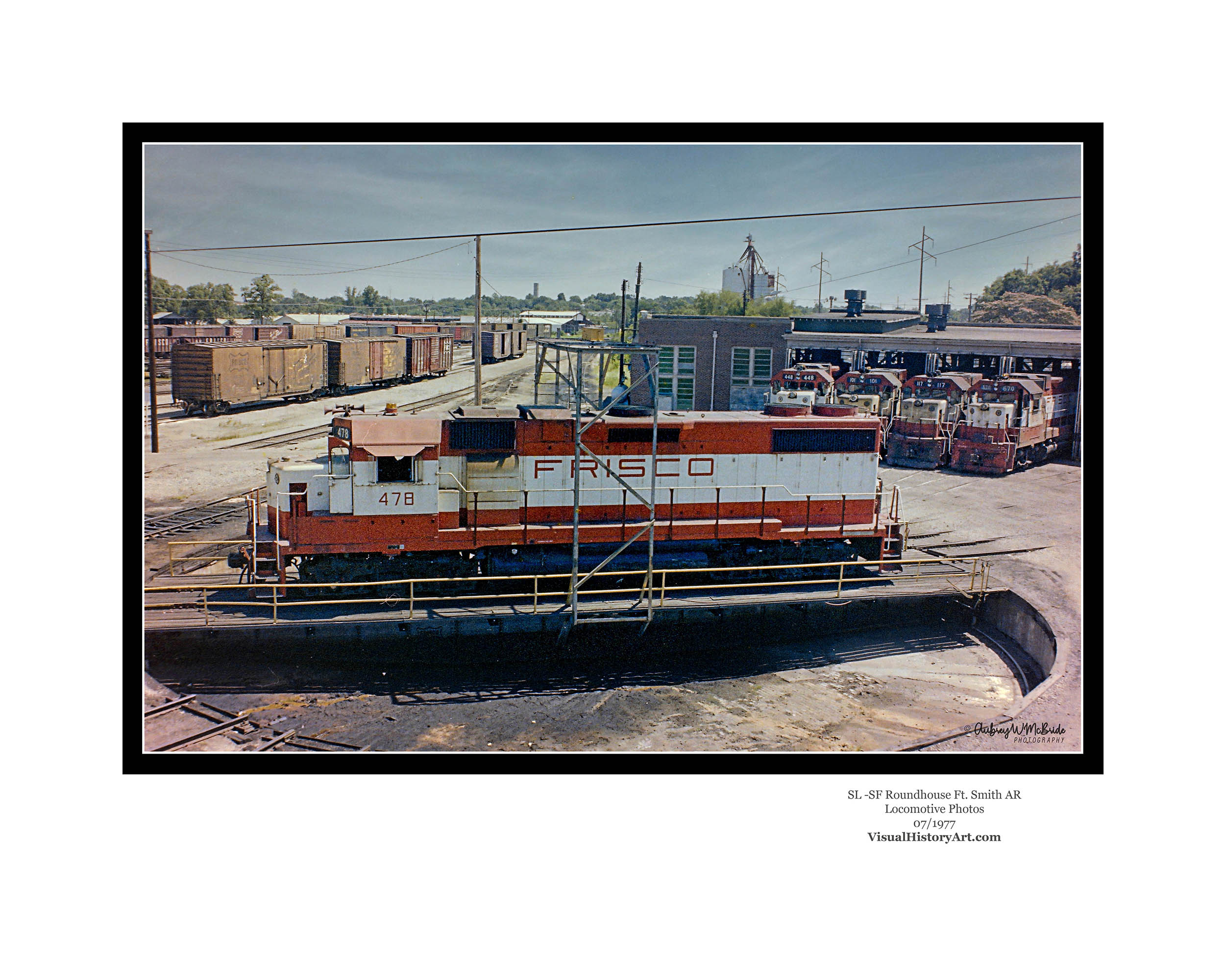 Frisco Railroad Roundhouse and Turntable Fort Smith Arkansas