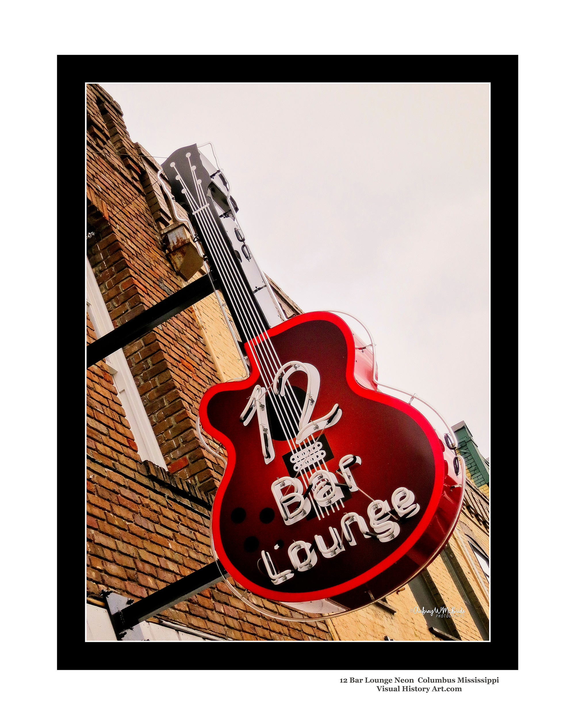 12 Bar Lounge Neon Sign Columbus Mississippi