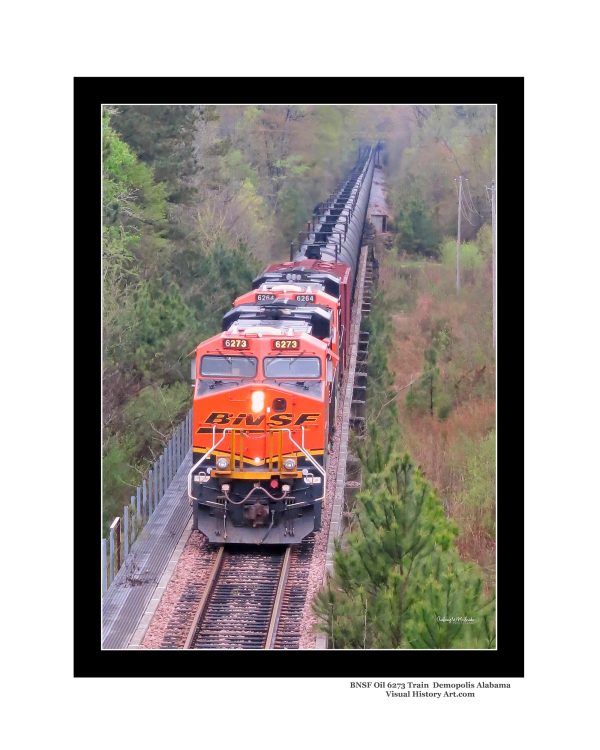 BNSF Oil Train Black Warrior River Bridge Demoplolis Alabama