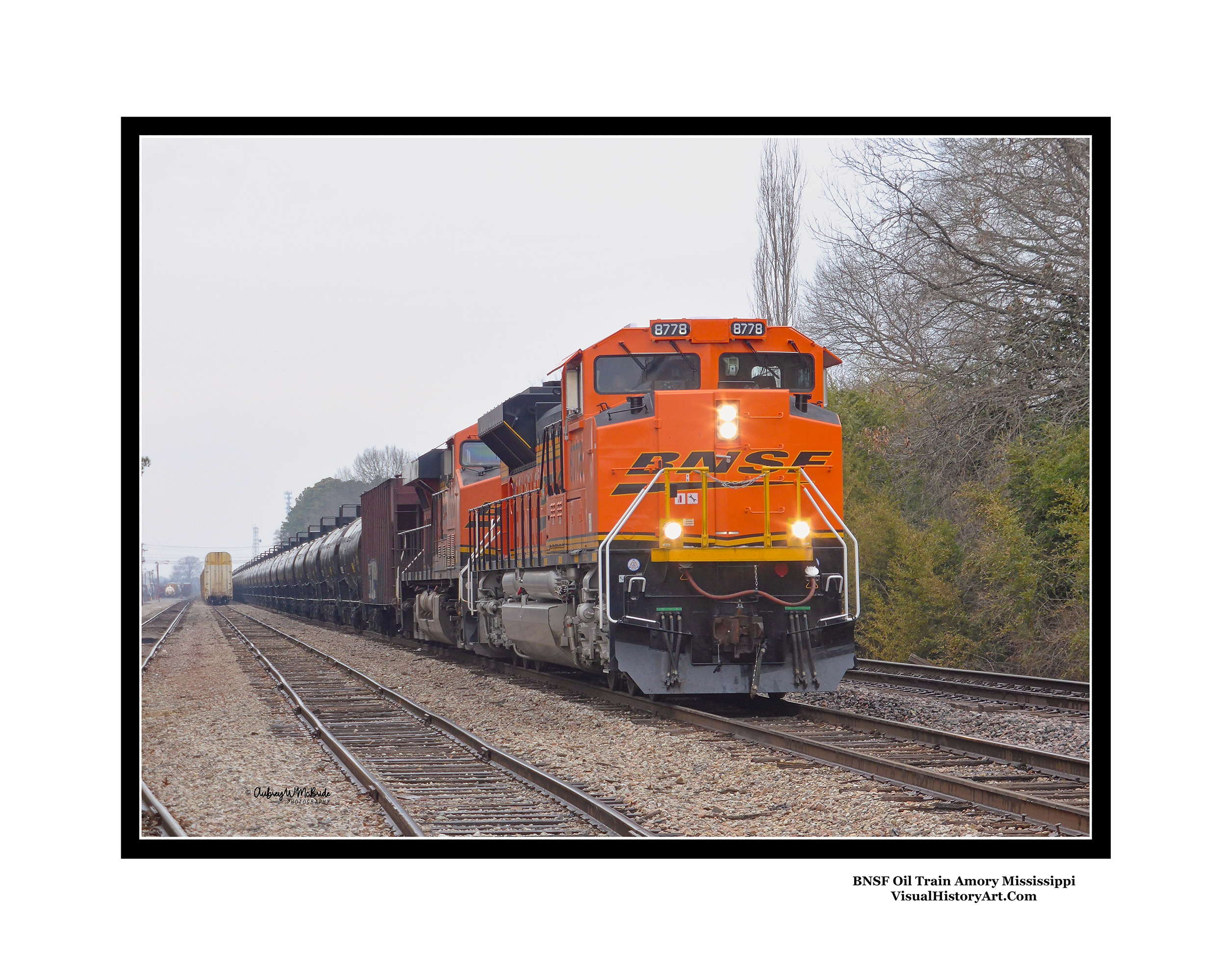 BNSF Oil Train Amory Mississippi