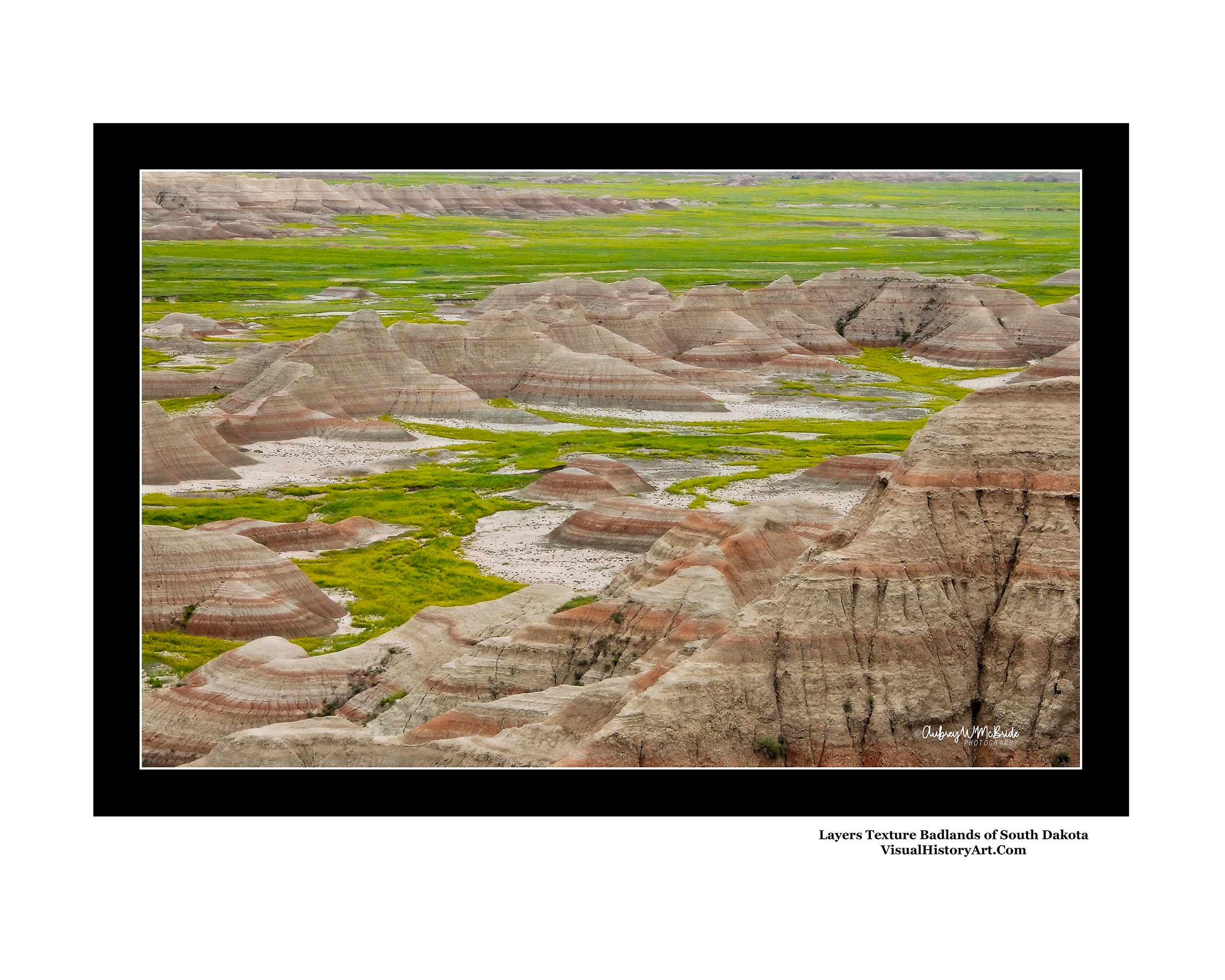 Layers Textures of the Badlands South Dakota