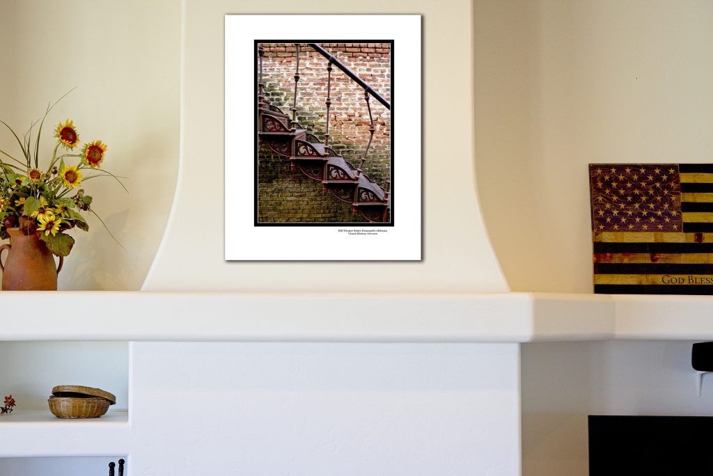 Stairs On Fireplace Display